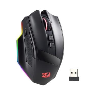 Imagem de Mouse Gamer Redragon Rind Pro RGB Preto Scroll Infinito 26000 DPI M813RGB-PRO