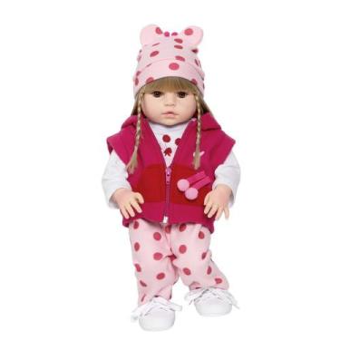 Imagem de Baby Reborn Grande Que Fala Pano + 08 Acessorios De Luxo - Cegonha Reb