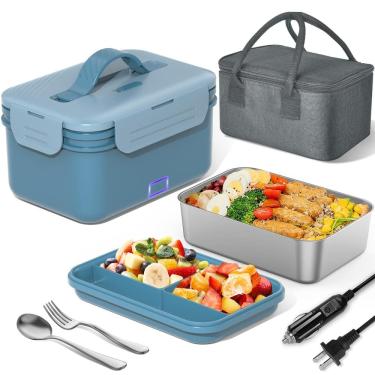 Imagem de Lancheira elétrica Herrfilk 100W 4 em 1 aquecedor de alimentos 1,8L