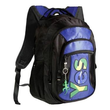 Imagem de Mochila Yes Preta E Azul Brasil Mc1416