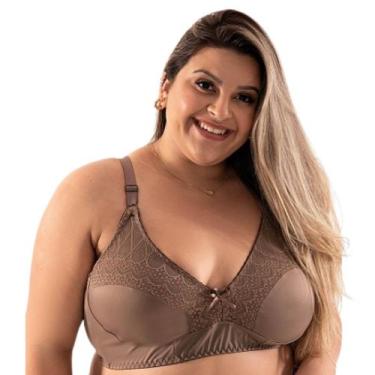 Imagem de Sutiã Plus Size Reforçado Sem Bojo Sutian Básico Microfibra Lingerie F