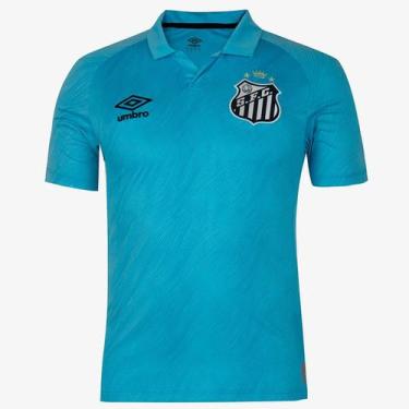 Imagem de Camiseta Umbro Santos Edição Especial 2025 Masculina Azul, Azul preto,
