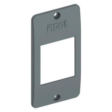 Imagem de Tampa Condulete PVC Cinza 3/4 Polegadas com 2 Teclas INPOL