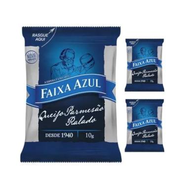 Imagem de Queijo Ralado Parmesão Faixa Azul 100 Sachês de 10g