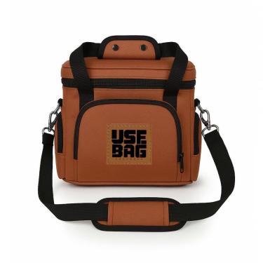 Imagem de Bolsa Térmica Fitness Marmita Academia Lancheira Divisórias Com Isolamento Térmico Frasqueira-Unissex