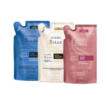Imagem de Combo Siàge Eudora Cronograma Capilar Máscaras Refil-Unissex