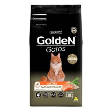 Imagem de Ração Golden Gatos Adultos Castrados sabor Salmão 1 Kg, 3024-012