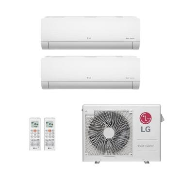 Imagem de Ar-Condicionado Multi Split Inverter LG 21.000 (1x Evap HW 9.000 + 1x Evap HW 18.000) Quente/Frio 220V				