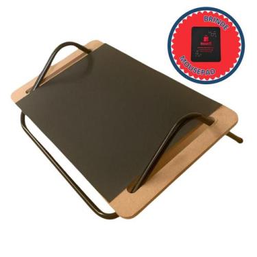 Imagem de Apoio Ergonomico Para Os Pés Base Suporte Inclinavel - PB, Preto