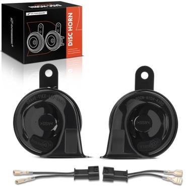 Imagem de A-Premium Buzina de carro elétrico de 2 peças compatível com Hyundai - com 2 conectores de fio