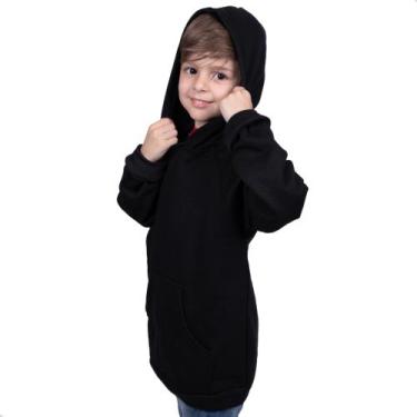 Imagem de Blusa Moletom Infantil Liso Premium Algodão Felpudo Várias Cores  - RO