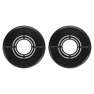 Imagem de HARFINGTON 2 peças Flange dividida na parede 1,18" (30 mm) tampa de tubo de flange dividida ajustável de plástico com clipe colar sob a pia radiador para banheiro cozinha vaso sanitário, preto