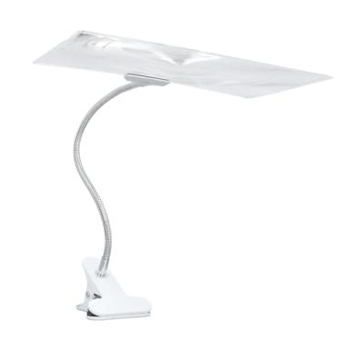 Imagem de Lupa Com Clipe na Tela do Computador, Clipe na Lupa Com Luz, Mãos Livres, Ampliação 4X, Lente Transparente Grande, Mangueira Flexível, Lupa para Leitura de Artesanato de Reparo
