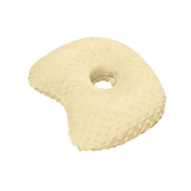 Imagem de Fenteer Travesseiro para piercing de orelha, protetor auricular macio e relaxante, respirável e multiuso, Amarelo Claro