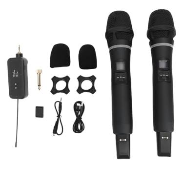 Imagem de Jectse Microfone Recarregável, Microfone Sem Fio Microfone Portátil Profissional Com Receptor, Ideal para Desempenho de Canto Karaoke, Frequência Automática de Som Claro