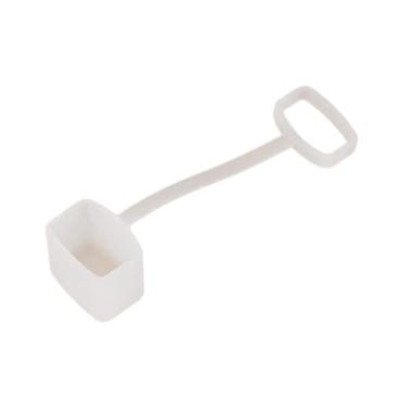 Imagem de KiBcsLic Protetor bucal profissional leve para flauta Kazoo, capa de silicone para proteção contra poeira, ideal para amantes e amantes do Natal, Branco