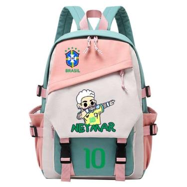Imagem de Mochila Sanmu Causal Style com estampa digital Football Neymar