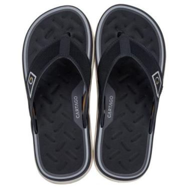 Imagem de Chinelo Cartago Malaga Sport Dedo Ad 12308 Masculino, Preto, 41