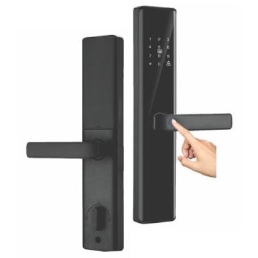 Imagem de Fechadura Eletronica Digital Wifi Biometria App Cartao Chave Celular S