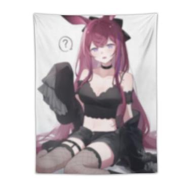 Imagem de LIEGBMEU Tapeçaria sexy sexy de anime menina 76.2 cm x 101.6 cm interior exterior parede colcha arte decoração de tapeçaria caprichosa, AF174