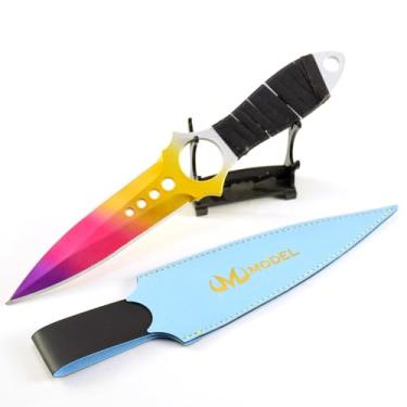 Imagem de Superbuybox Jogo CSGOSkeleton Knife Marble Fade Replica Modelos de Brinquedo Artes Marciais Coleção de Jogos Decoração de Mesa de Presente