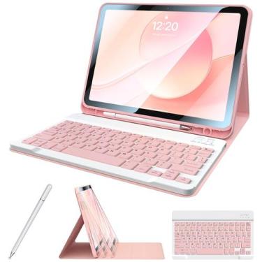 Imagem de Capa iPad com teclado Kiloob para iPad 11ª 10ª geração 10,9"