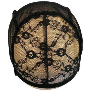 Imagem de Touca Para Tecer Peruca Lace Base Para Confecção Preta
