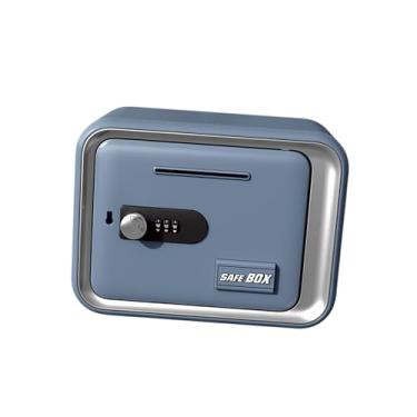 Imagem de IEUDNS Código de senha para economizar dinheiro em papel-moeda, cofrinho para crianças, Azul