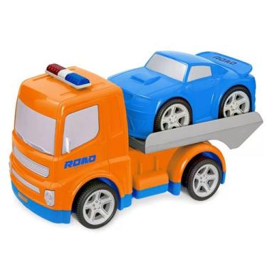 Imagem de Brinquedo Caminhão Guincho Socorro c/ Carrinho Carro Sport Esporte - U