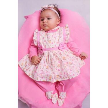 Imagem de Saída de Maternidade Menina Duda 04 peças Floral - Maribaby Enxovais ,