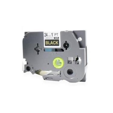 Imagem de Fita Rotuladora Brother 24MM TZC-354 Dourado No Preto Compativel  - IM