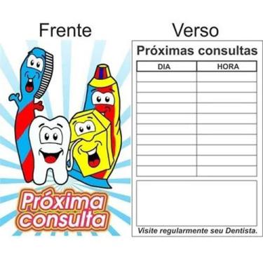 Imagem de Cartão De Retorno Consultório Próxima Consulta - 30 Unidades - D-Expre