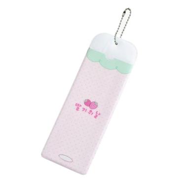 Imagem de KEXIAO Porta-cartões de foto de ídolo de PVC com estampa decorativa de desenho animado transparente para exibição de cartão de foto chaveiro para exibição de colecionador