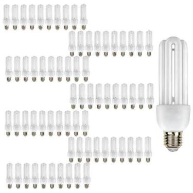 Imagem de Lampada Fluorescente Kit 80 Uni 220v Iluminaçao 15w Branco Frio Energi
