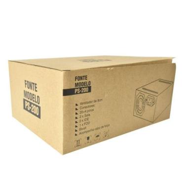 Imagem de Fonte Evus Ps-200 200w 20-24p 2 Sata Com Caixa
