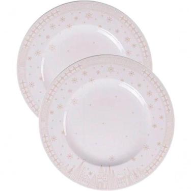 Imagem de Kit Jogo Pratos Rasos Jantar 10 Pessoas 10pçs Capodanno 28cm - OUTRAS 
