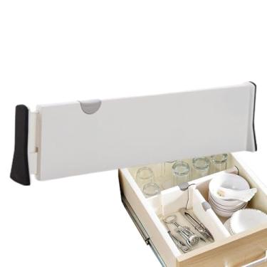Imagem de Rrlihjgu Divisórias de gaveta - Divisor separador de gaveta expansível escalável | Fundamentos de organização de gavetas para banheiro, vestiário, cozinha, quarto, sala de estudo