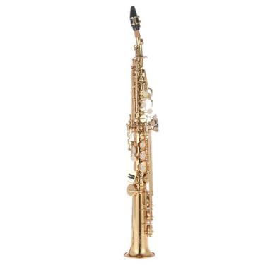 Imagem de Saxofone soprano Bb B Flat Brass com estojo de transporte - Butty - Bt