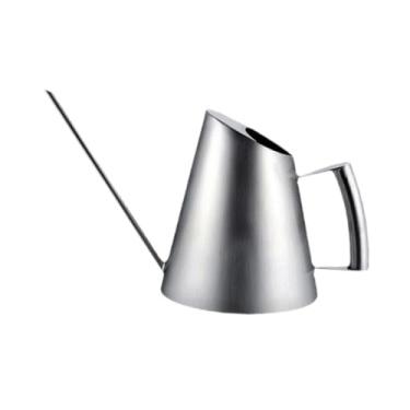 Imagem de WeiLaiKeQi Regador portátil com chaleira, fácil recarga, ponta fina, boca longa, para flores, jardim doméstico, plantas internas e externas, 900ml