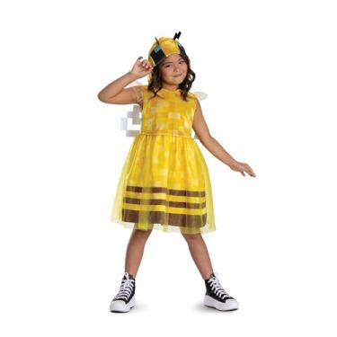 Imagem de Disguise 171859K-20L Minecraft Lindo Vestido com Capuz para Menina Abelha, 7-8 anos