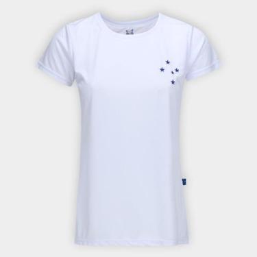 Imagem de Camiseta Cruzeiro Esportiva Feminina - Surf Center, Branco, G