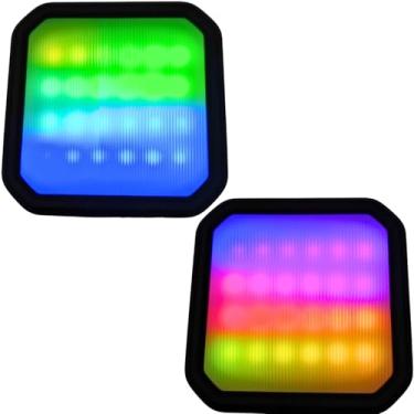 Imagem de Luz Portatil De Vídeo LED RGB para Câmera De Celular com Painel De Preenchimento
