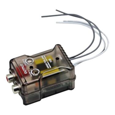 Imagem de FVDPWYE Conversor de áudio alto para baixo, amplificador de subwoofer de dois canais, fácil instalação, conversor de impedância