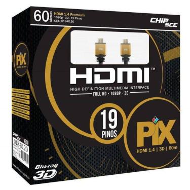 Imagem de Cabo Hdmi 60 Metros 1.4 4K Ultra Hd 3D 19 Pinos Pix 018-6120