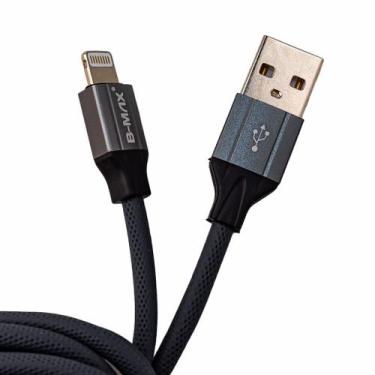 Imagem de Cabo Carregador Turbo Reforçado 2.4A Iphone Grande 2 Metros - BMAX