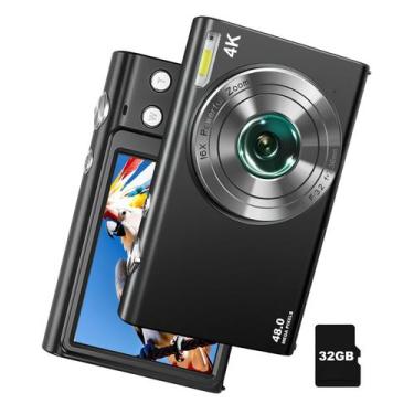 Imagem de Câmera Digital IGXHAVIZ 4K 48MP - com Cartão de 32GB e 2 Baterias