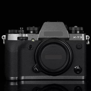 Imagem de Adesivo de capa de câmera X-T4 para FujiFilm X-T4 Película protetora antiarranhões Decoração XT4 (cinza escuro)