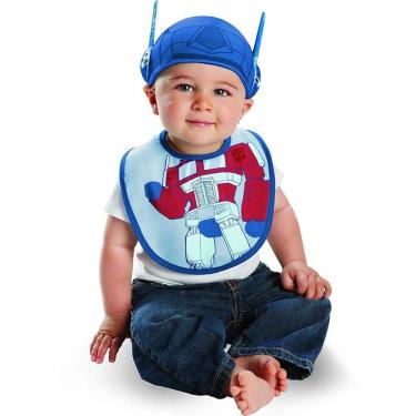 Imagem de Transformers Optimus Prime Bib Infantil e Chapéu Costume