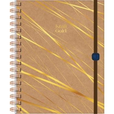 Imagem de JandaIA - Caderno Neo com Pauta Inteligente 1/4 CD 80Fls Reposicionáveis - Kraft Gold