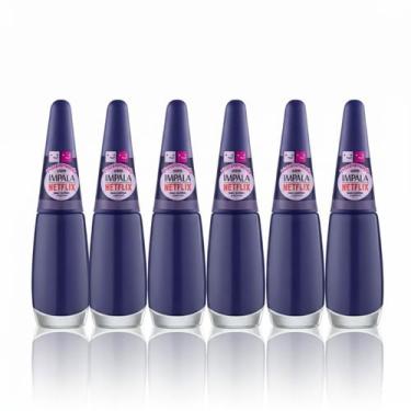 Imagem de Kit 6 Esmaltes Impala Cremoso Netflix Maratonando Sem Spoiler